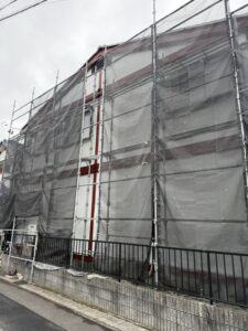 大垣市 外壁塗装 下塗り後 別角度