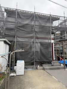 大垣市 外壁塗装 下塗り後