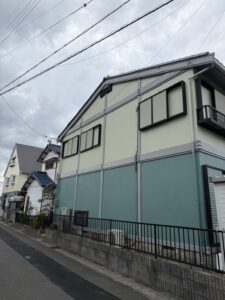 大垣市 外壁塗装 上塗り後