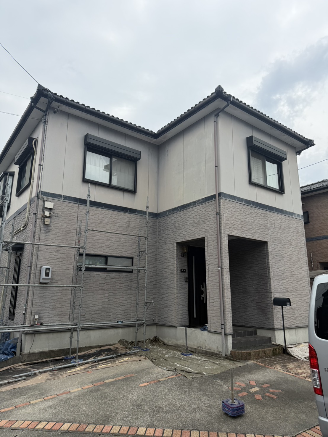 安八郡神戸町 外壁塗装 K様邸 施工前の外観